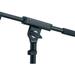 Meyer 25950.500.55 Very Low Level Microphone Compact Stand 2Piece Telescopic Boom Arm Zinc Base Professional Grade For All Musicians German Made Black