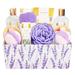 Spa Gift Basket Spa Luxetique Spa Gift Set 12pcs Lavender Bath Set with Bubble Bath Bath Salts Body Scrub Bath Lotion & More Relaxing Home Spa Set for Women Gifts Perfect Gift S