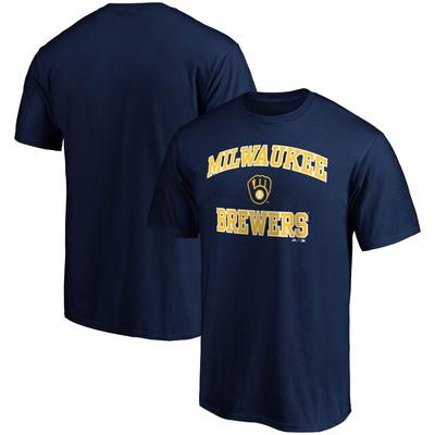 Milwaukee Brewers Heart & Soul Fanatics Herren-T-Shirt, Marineblau Image