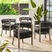 Better Homes & Gardens Tarren 4-Piece Wicker Outdoor Dining Chairs Black