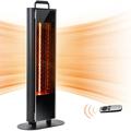 Open Box EAST OAK 1500W Patio Heater Portable Electric3 Heating Levels UTH22002 - BLACK