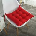 TUTUnaumb Thick Soft Seat Cushion Square Chair Pad for Carpet Indoor Outdoor 15.74 Ã—15.74 Garden Patio Seat Cushion Bar Stool Pad Office Chair Seat Cushion Pads for Dining Chairs-Red