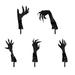 25 Pcs Yard Ghost Hand Ornaments Halloween Ground Inserted Lawn Ghost Hand Decors