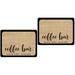 2pcs Multi-function Coffee Mat Convenient Bar Mat Desktop Coffee Maker Mat Home Supply