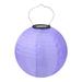 KKCXFJX Clearence 12 Inch Waterproof Solar Powered Lanterns Outdoor/Indoor Hanging Solar Santerns Chinese Nylon Hanging Lanterns LED Garden Decorative Light