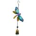 Clearance! Nomeni Wind Chimes for Outside Dragonflies Wind Chime Garden Metal Wind Bell Tube Hanging Ornament for Indoor Decoration Outdoor Suitable Home Decor Blue