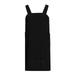 Prolriy Dresses for Women 2023 Pinafore Apron Work Women Cotton Dress Garden Pinafore Womens Dresses Black S