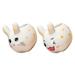 2pcs Rabbit Flower Pot Bunny Planter Ceramic Garden Pots Decorative Shaped Pot Windowsill Box for Garden Home Office Desk Decor B