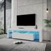 Hight Gloss LED TV Stand with Remote Control Lights for up to 80" TV - 78.70" x 13.78" x 17.72"