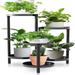 Plant Stand Metal Indoor Outdoor - Black