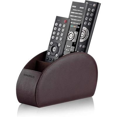 SONOROUS Leather TV Remote Holder - Black