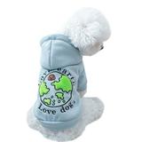 YUHAOTIN Dog Clothes for Small Dogs Girl Dress Dog Clothing Cat Clothing Teddy Than Bear Two Feet Love Earth Hoodie Dog Shirts for Medium Dogs Girl Red Dog Clothes Girl Medium