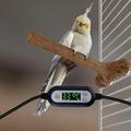 FITYLE Heating Bird Perch Bird Cage Heater Bird Cage Accessory Resin Bird Warmer Branch for Large Medium Finch Cockatiel Lovebirds