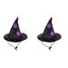 2pcs Halloween Dog Witch Hat Costume Pet Hat Decor Decorative Witch Hat for Dog