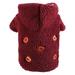 YUHAOTIN Dog Clothes for Small Dogs Female Pet Dog Clothing Autumn Winter Warm Two Feet Wearing Hoodie Embroidery Bear Embroidery Pattern Lamb Wool with a Hooded Coat Dog Clothes for Large Dogs
