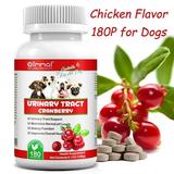 Oimmal Cranberry Urinary for Dog Urinary Tract Infection Tre_atm en_t Chewable Tablets for Dog | Natural Cranberry Kidney Support Health Supplement 180 Chewable Tablets