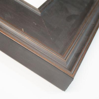 25x21 Frame Grey & Silver Solid Wood Picture Frame Width 1.625 Inches | Interior Frame Depth 0.5625 Inches