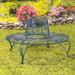 61.5" Victorian Style Round Metal Tree Bench - 61.42" L x 61.42" W x 34.25" H