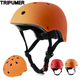 Tripumer Kids Bike Helmet Toddler Helmet Ages 3-8 Years Old Boys Girls Multi-Sport Helmet Childrens Helmets Adjustable Skateboard Cycling Helmet Lightweight for Toddler to Youth Orange