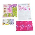 Replacement Instruction Sheet 2 Sticker Sheet and Barbie Size Blanket for Barbie Malibu Dollhouse Playset - BJP34