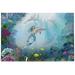 Dreamtimes Marine Sea Life Underwater World Dolphin Mermaid Fish Coral Reef Plant Bright Sunshine Ocean Bubble Jigsaw Puzzles 500 Pieces Intellectual Puzzles for Family Children and Adults