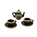 Miniature Tea Set 5pcs/set 1 12 Dollhouse Teapot Set Miniature Teapot Tea Cup Model Set