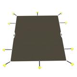 Sunshades Depot 14 x44 Rectangle Brown Winter Pool Cover Pool Safety Covers for In-Ground Swimming Pools Inground Pool Leaf Net Cover Wire Rope Hemmed All Edges