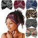 Boho Wide Headbands for Women Thick Turban Headbands Large African Headband Sport Yoga Black Stylish Head Wraps