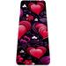 Valentine s Day Love Hearts Pattern TPE Yoga Mat for Workout & Exercise - Eco-friendly & Non-slip Fitness Mat