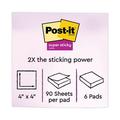 1PC Post-it Notes Super Sticky Recycled Notes in Oasis Collection Colors Note Ruled 4 x 4 90 Sheets/Pad 6 Pads/Pack