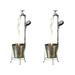 2pcs Solar Garden Decor Lights Solar Faucet Planter Lamp Outdoor Garden Decorations