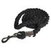 Miulika Horse Lead Rope Horse Leading Rope Handmade Durable Professional Practical Accessories Bolt Snap Heavy Duty Soft Braided Rope Black