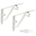 2 Sets Metal Wall Floating Triangle Shelf Brackets Hanger Bracket Wall Mounted Shelf Support for Floating Wood Shelves