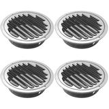 4pcs Air Vent Cover Round Air Vent Louver Grille Cover Ventilation Accessory 100mm