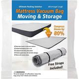 Queen/Full/Full-XL Foam Mattress Vacuum Bag for Moving Vacuum Seal Mattress Bag with Straps