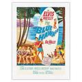 Blue Hawaii - Join Elvis Presley in a Paradise of Song - Vintage Film Movie Poster - Japanese Unryu Rice Paper Art Print (Unframed) 18 x 24 in
