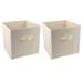 2 Pcs Fabric Storage Box Bins Toy Boxes Closet Organizer Clothes Container Bedroom Holder