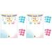 2 Sets Gender Reveal Poster Baby Gender Reveal Game Party Boy Girl Voting Stickers