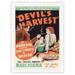 Devils Harvest - The Truth About Marijuana - The Smoke of Hell - Vintage Exploitation Film Movie Poster c.1942 - Japanese Unryu Rice Paper Art Print 24 x 32 in