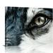 EastSmooth Large Wolf Canvas Wall Art Black and White Wolf Dog With Blue Eyes Poster Animal Face Head Series Abstract Picture Painting Home Decor Wall Art