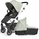 Silver Cross Tide Pushchair and Carrycot with Adaptors & Raincovers (Colour: Sage)