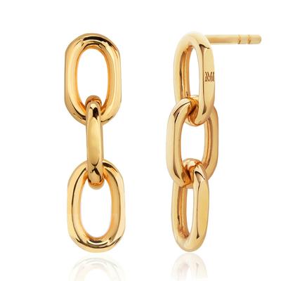 Gold Alta Capture Mini Link Earrings