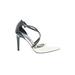 Christian Siriano for Payless Heels: Pumps Stiletto Cocktail Party Black Solid Shoes - Women's Size 8 1/2 - Pointed Toe