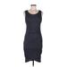 Treasure & Bond Casual Dress - Bodycon: Gray Solid Dresses - Women's Size Medium