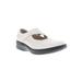 Women's Golda Mary Jane Flat by Propet in White Onyx (Size 7 M)