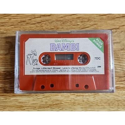 Disney Media | 1977 Walt Disney's Bambi Movie Songs Vintage Cassette Tape | Color: Red/White | Size: Os