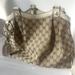 Gucci Bags | Authentic Gucci Gg Canvas Suki Handbag Tote Bag 211944 Beige Leather Monogram | Color: Tan | Size: 13.5 X 11 X 4.5