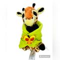 Disney Toys | Disney Parks Babies Giraffe Baby Plush With Leaf Blanket Lovey 10” Stuffed Toy | Color: Green/Orange | Size: 10”