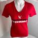 Adidas Tops | Adidas Montclair State University Red V-Neck T-Shirt | Color: Red | Size: S