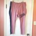 Adidas Pants & Jumpsuits | Adidas Nwt Women's Mauve Blue Leggings Workout Tights. 4x | Color: Blue/Pink | Size: 4x